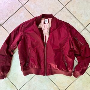GAP Burgundy Bomber Jacket XL